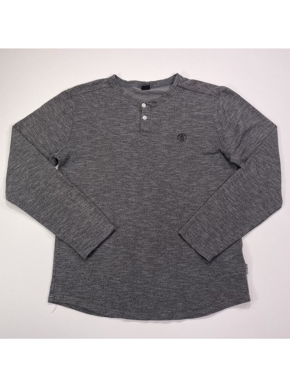 Vintage Volcom Thermal Long Sleeve Shirt Men’s Size Medium Gray Pullover